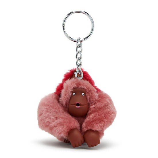 Kipling Mom And Baby Sven Monkey Keychain Accessories Sweet Pink | AU 1950BE